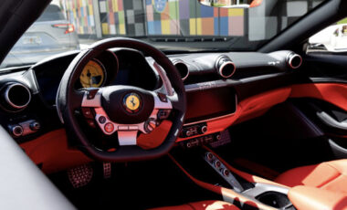 Ferrari Portofino White on Red exotic rental cars yacht charters Miami