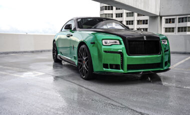 Rolls Royce Wraith Mansory Edition Green on Black exotic rental cars yacht charters Miami