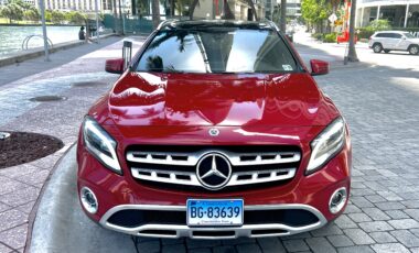 Mercedes CLA 35 AMG White on Red exotic rental cars yacht charters Miami