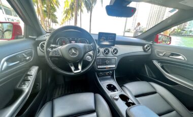 Mercedes CLA 35 AMG White on Red exotic rental cars yacht charters Miami