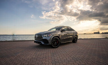 Mercedes GLE 53 Coupe AMG Gray on Black exotic rental cars in Miami