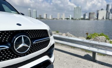 Mercedes-Benz GLE 350 White on Black exotic rental cars yacht charters Miami