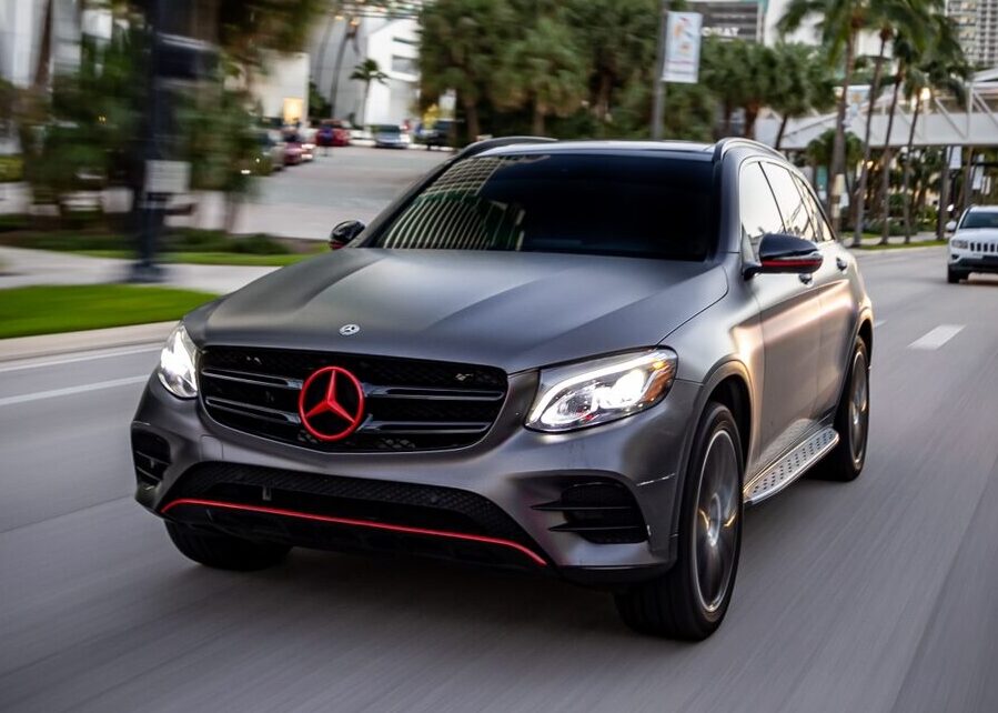 Mercedes GLC 300 Sports Gray exotic rental cars yacht charters Miami