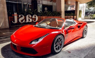 Ferrari 488 Red exotic rental cars yacht charters Miami