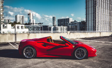 Ferrari 488 Red exotic rental cars yacht charters Miami