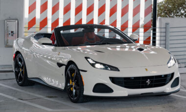 Ferrari Portofino M White on Red exotic rental cars yacht charters Miami