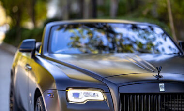 Rolls Royce Dawn Black on Black exotic rental cars yacht charters Miami
