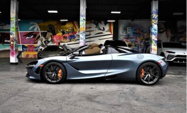 Mclaren 720s Gray on Black exotic rental cars yacht charters Miami
