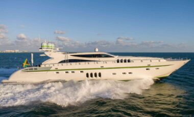 115′ Leopard Encore exotic rental cars yacht charters Miami