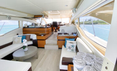 60’ Azimut Flybridge Supreme exotic rental cars yacht charters Miami