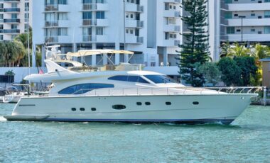 75′ Ferretti exotic rental cars yacht charters Miami
