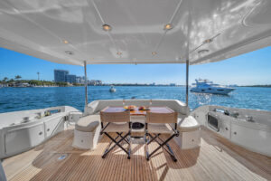 70’ Azimut Flybridge Lupo exotic rental cars yacht charters Miami
