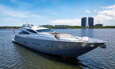 94′ Pershing exotic rental cars yacht charters Miami