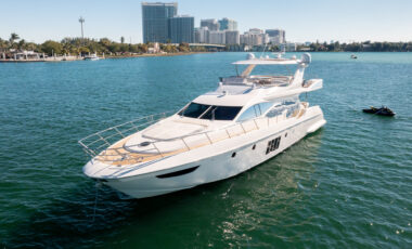 70’ Azimut Flybridge exotic rental cars yacht charters Miami