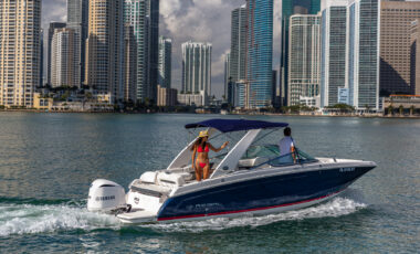 27’ Regal exotic rental cars yacht charters Miami