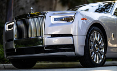 Roll Royce Phantom Gray on Black exotic rental cars yacht charters Miami