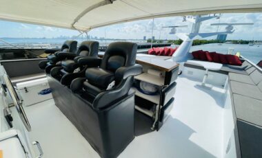 110’ Audacity exotic rental cars yacht charters Miami