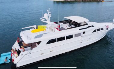 110’ Audacity exotic rental cars yacht charters Miami