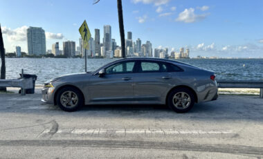 Kia K5 Gray on Gray exotic rental cars yacht charters Miami