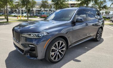BMW X7M Black on Brown exotic rental cars yacht charters Miami