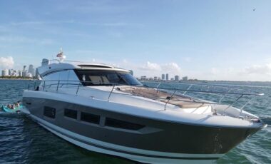 65′ Prestige exotic rental cars yacht charters Miami