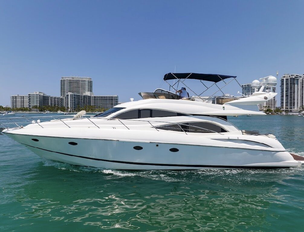 65′ Sunseeker exotic rental cars yacht charters Miami