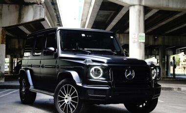 Mercedes G550 Black on Black exotic rental cars yacht charters Miami