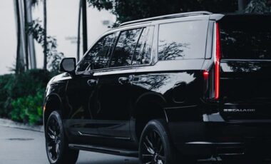 Armored Cadillac Escalade Black on Black exotic rental cars yacht charters Miami