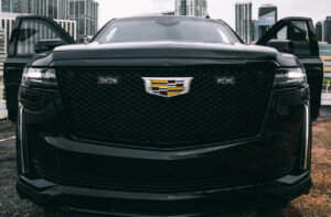 Cadillac Escalade  Black on Black exotic rental cars yacht charters Miami