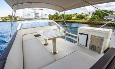 60′ Galeon Flybridge exotic rental cars yacht charters Miami