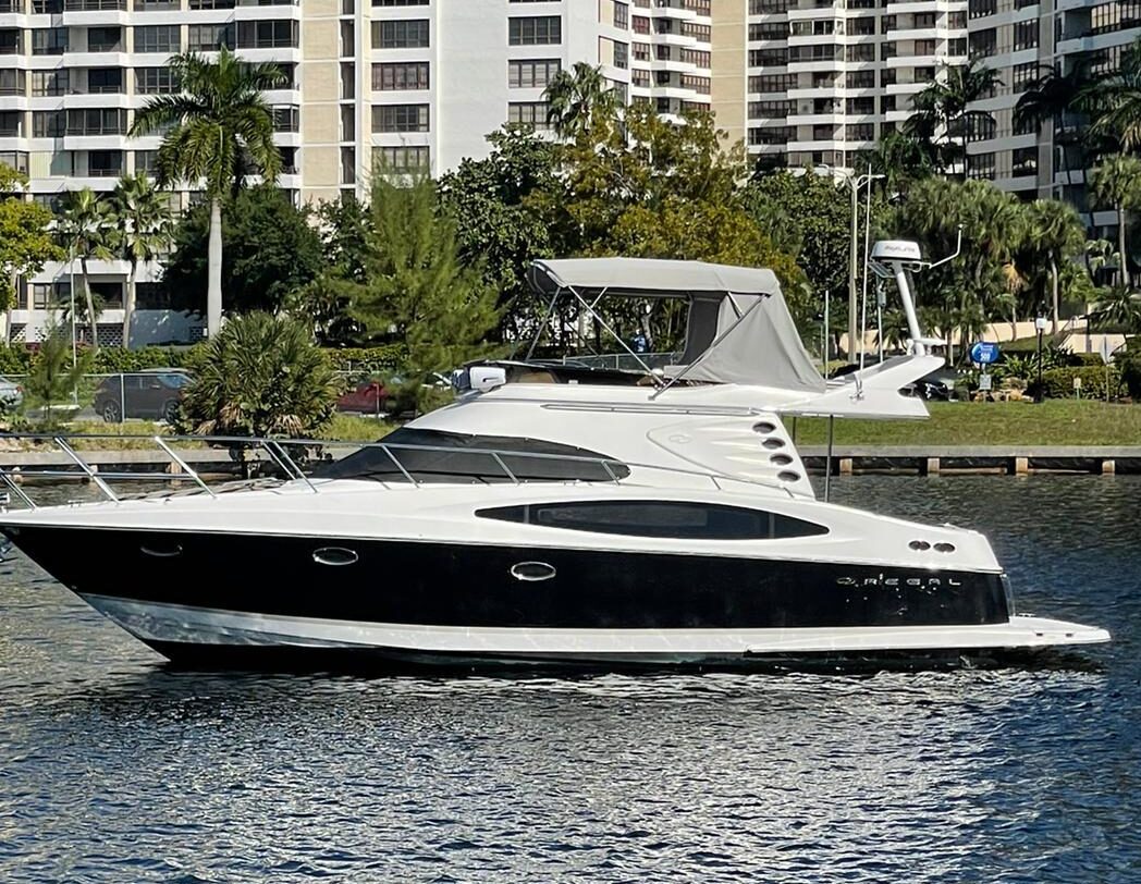 45′ Regal Fly Bridge exotic rental cars yacht charters Miami