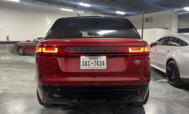 Range Rover Velar Red on Black exotic rental cars yacht charters Miami