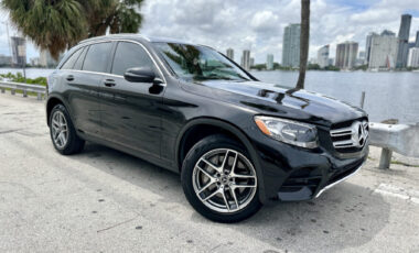 Mercedes GLC 300 Black on Black exotic rental cars yacht charters Miami