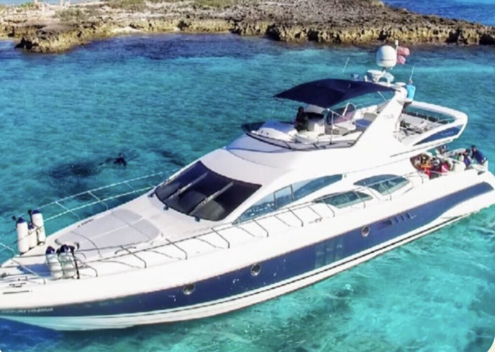 70’ Azimut exotic rental cars yacht charters Miami