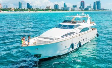 100′ Daniela Azimut exotic rental cars yacht charters Miami