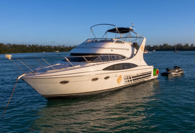 50′ Carver FlyBridge exotic rental cars yacht charters Miami