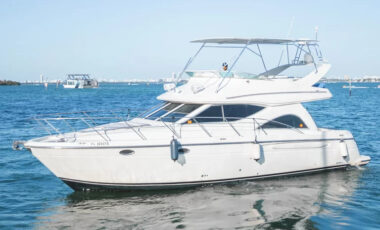 46′ Maxum Sedan Fly Bridge exotic rental cars yacht charters Miami