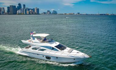 55′ Azimut Susi exotic rental cars yacht charters Miami