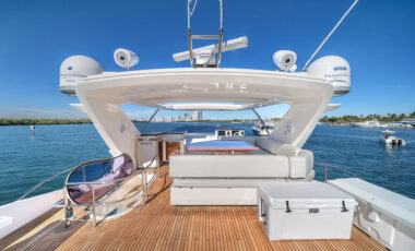 70’ Azimut Flybridge Lupo II exotic rental cars yacht charters Miami