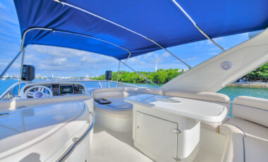 65 ‘ Azimut Flybridge “La Dolce Vita” exotic rental cars yacht charters Miami