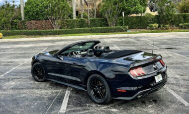 Ford Mustang Cabrio Black on Black exotic rental cars yacht charters Miami