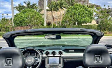 Ford Mustang Cabrio Black on Black exotic rental cars yacht charters Miami