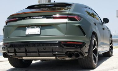 Lamborghini Urus Matte Gray on Black exotic rental cars yacht charters Miami