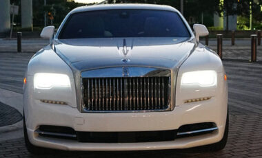 Rolls Royce Wraith White on Baby Blue exotic rental cars yacht charters Miami
