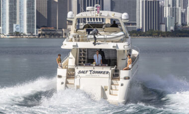 78′ Azimut “Salt Shaker” exotic rental cars yacht charters Miami