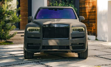 Rolls Royce Cullinan Matte Gray on Red exotic rental cars yacht charters Miami